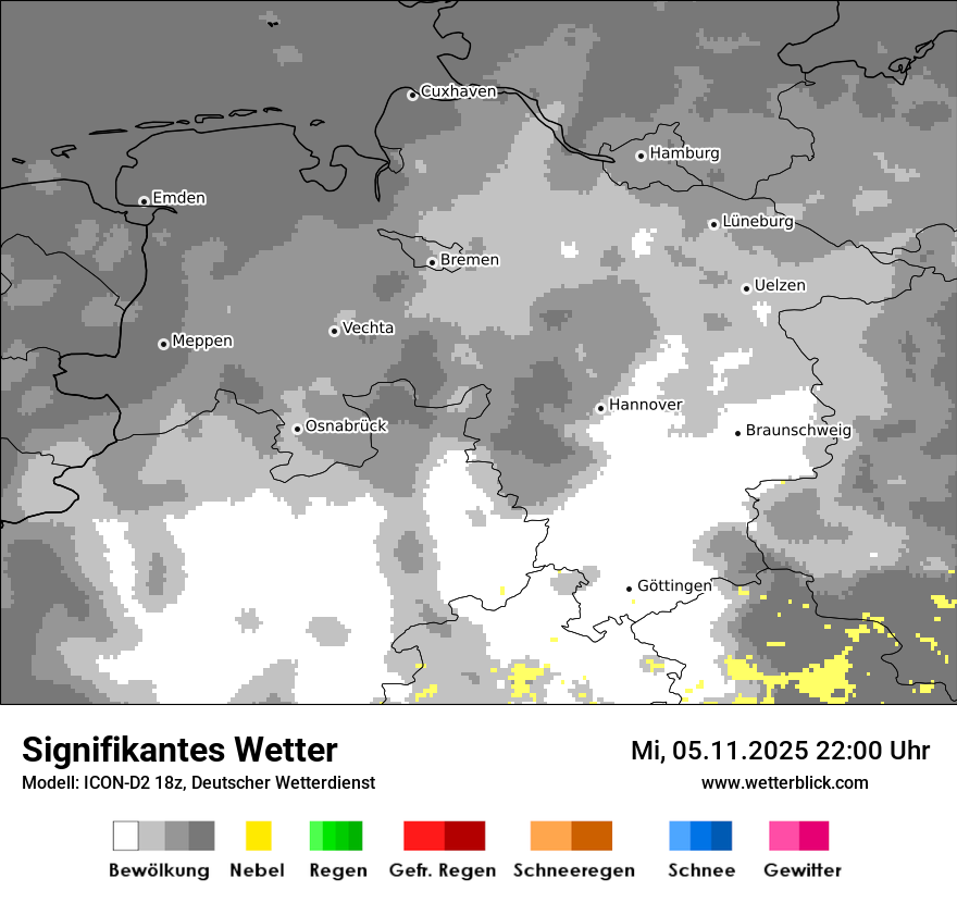 Modellkarten Signifikantes Wetter