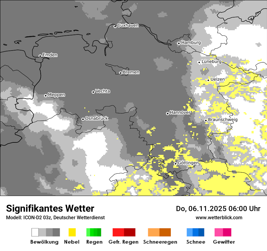 Modellkarten Signifikantes Wetter