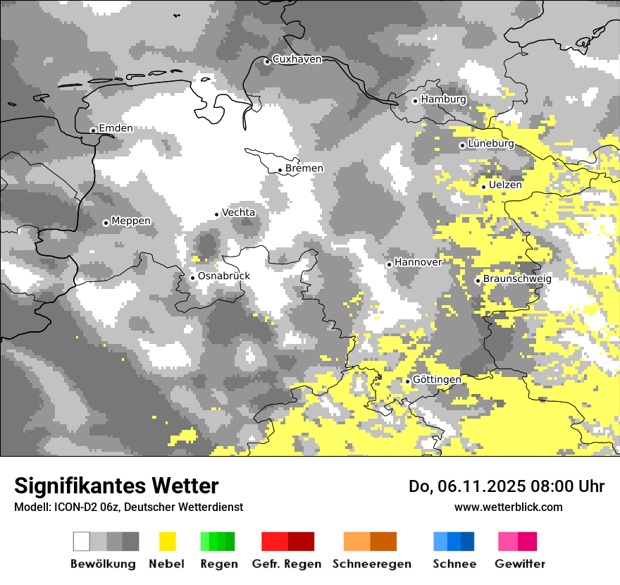 Modellkarten Signifikantes Wetter