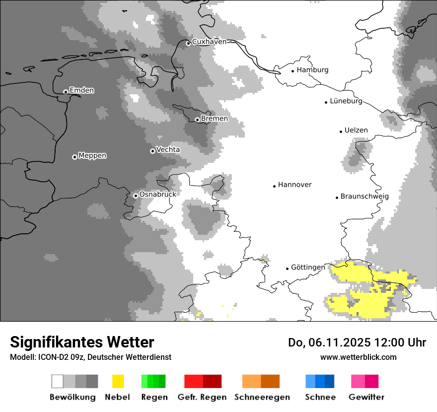 Modellkarten Signifikantes Wetter