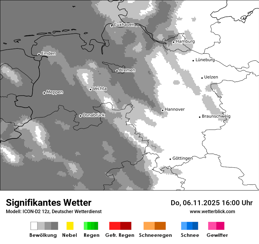 Modellkarten Signifikantes Wetter