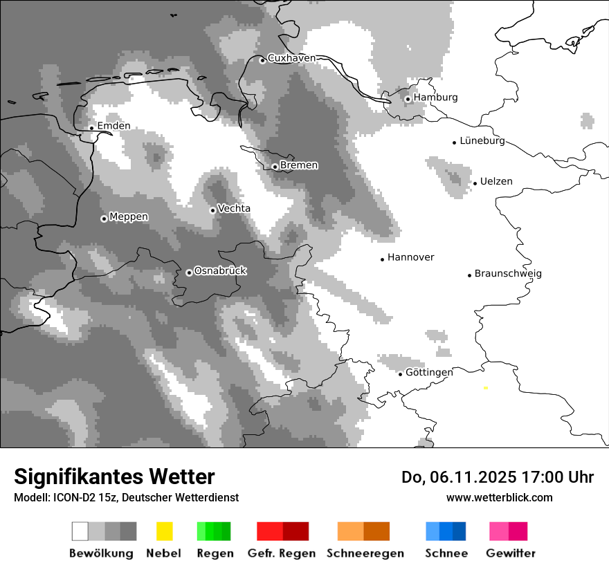 Modellkarten Signifikantes Wetter
