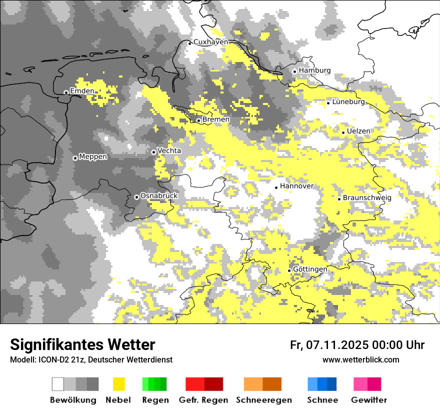 Modellkarten Signifikantes Wetter