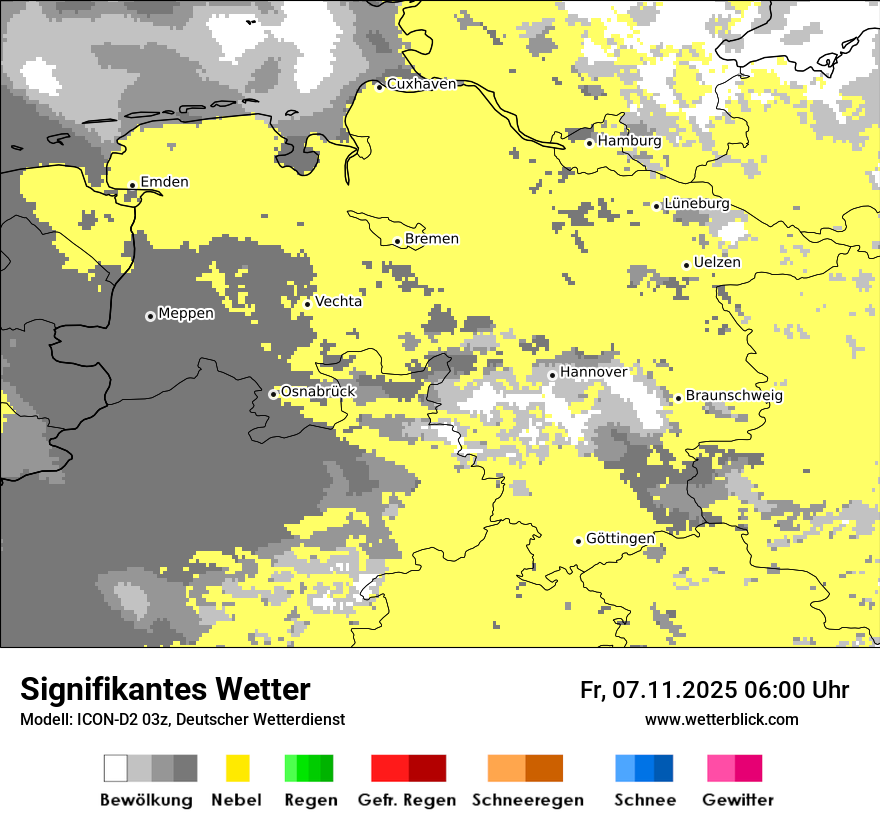Modellkarten Signifikantes Wetter
