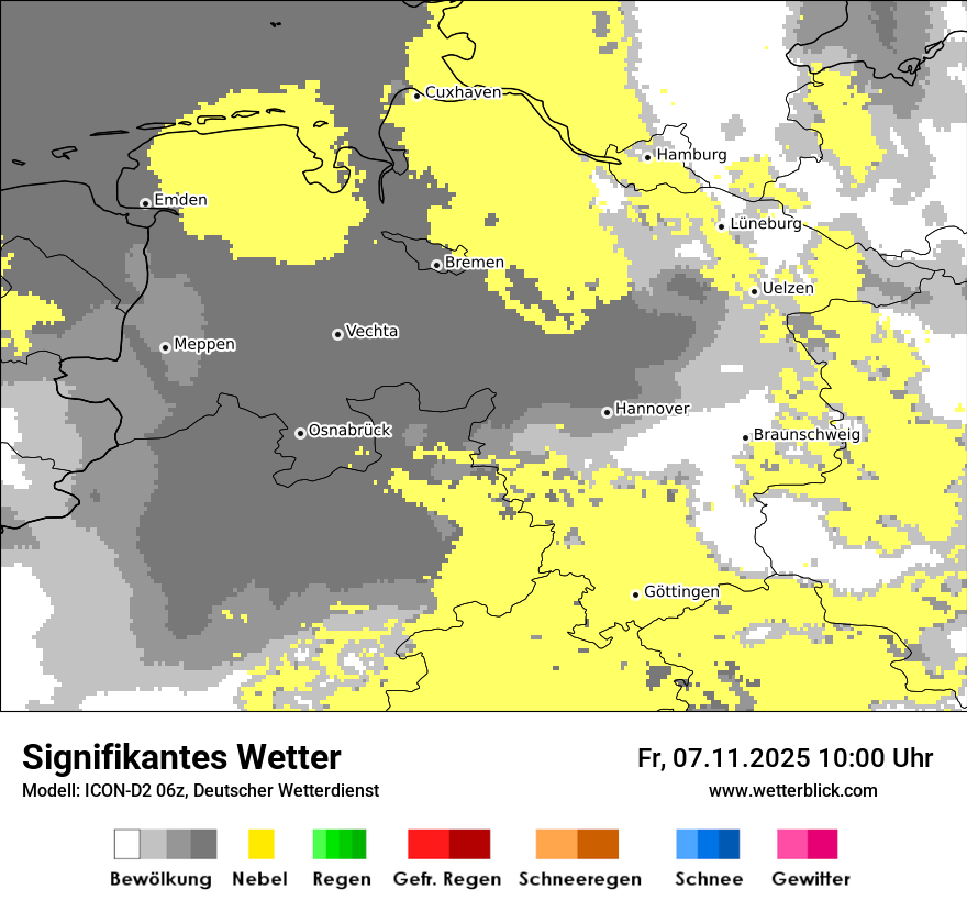 Modellkarten Signifikantes Wetter