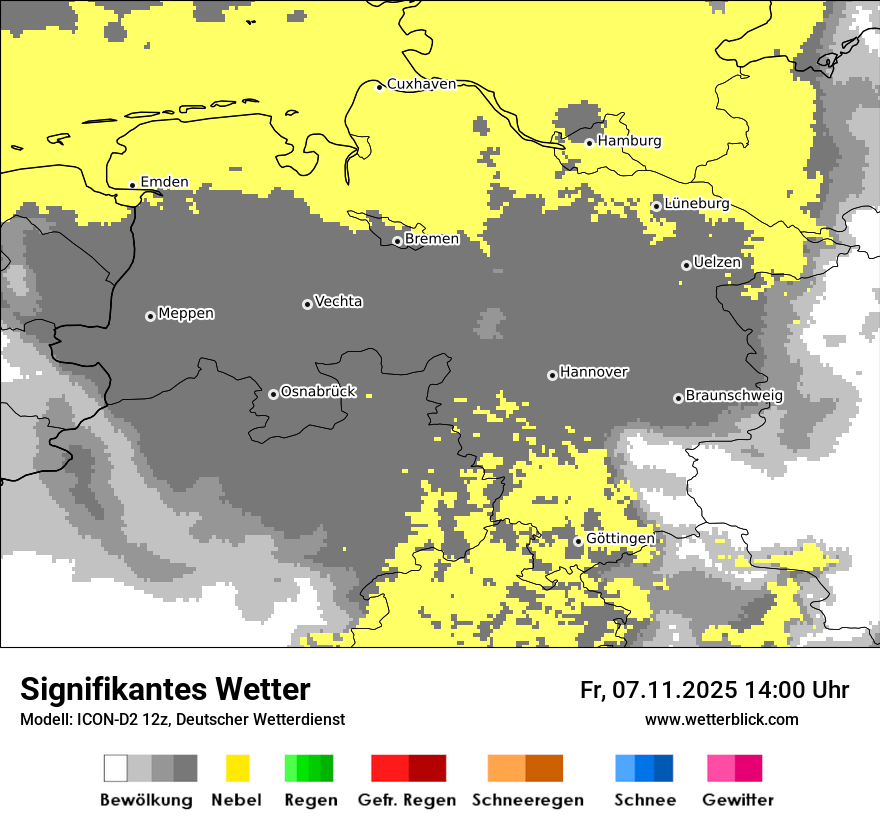 Modellkarten Signifikantes Wetter