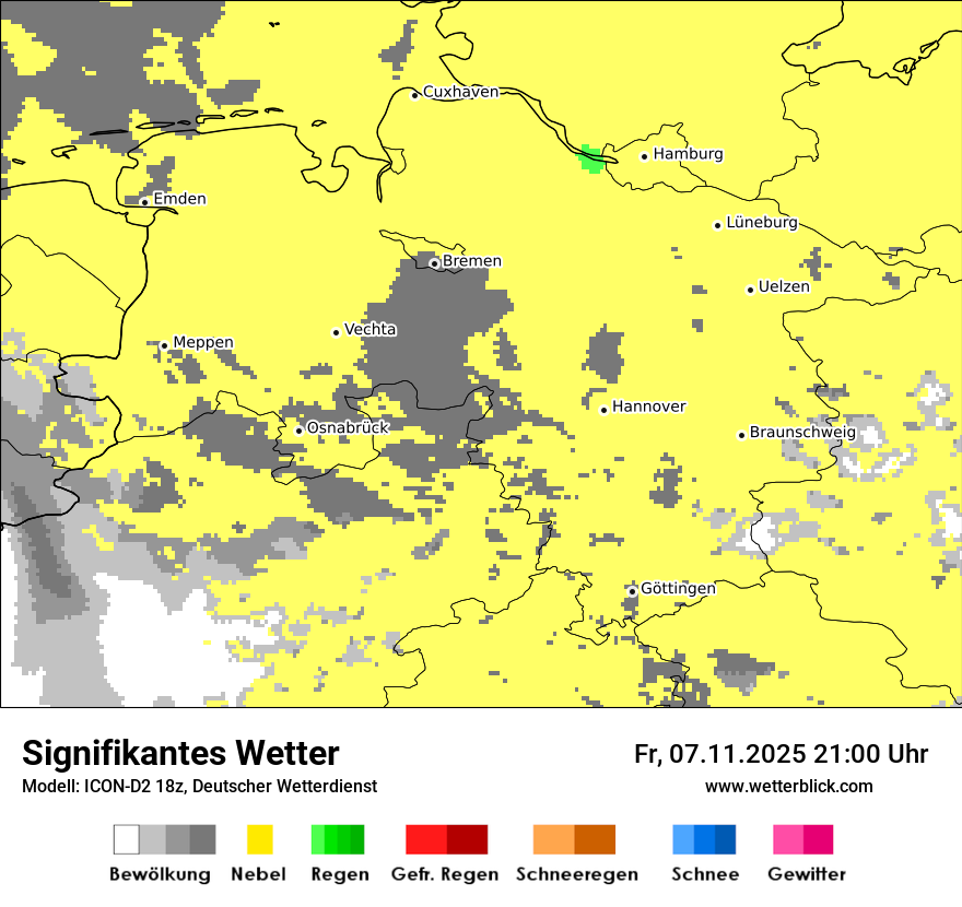 Modellkarten Signifikantes Wetter