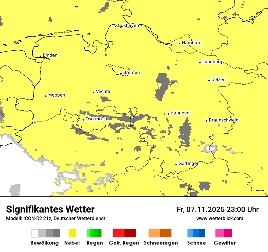 Modellkarten Signifikantes Wetter