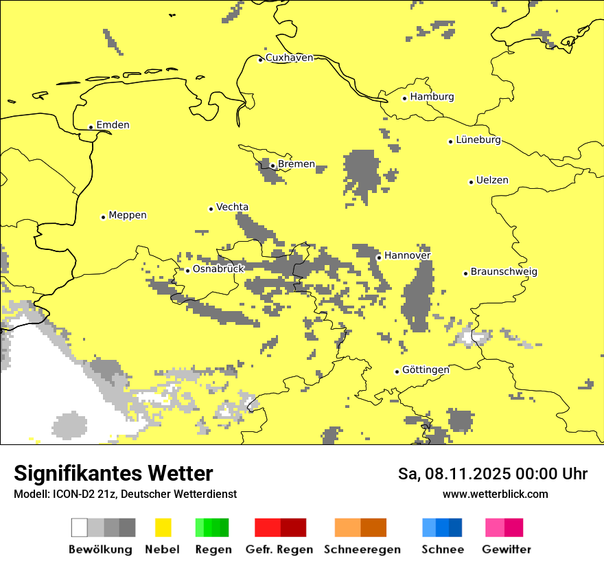 Modellkarten Signifikantes Wetter