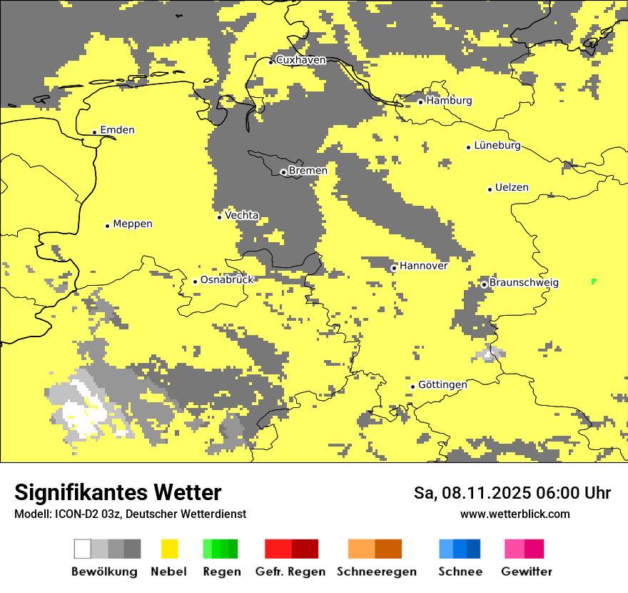 Modellkarten Signifikantes Wetter