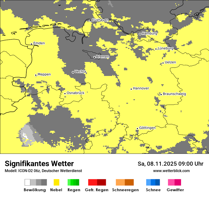 Modellkarten Signifikantes Wetter
