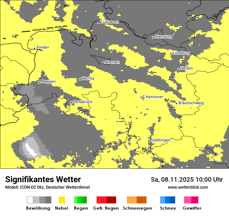 Modellkarten Signifikantes Wetter