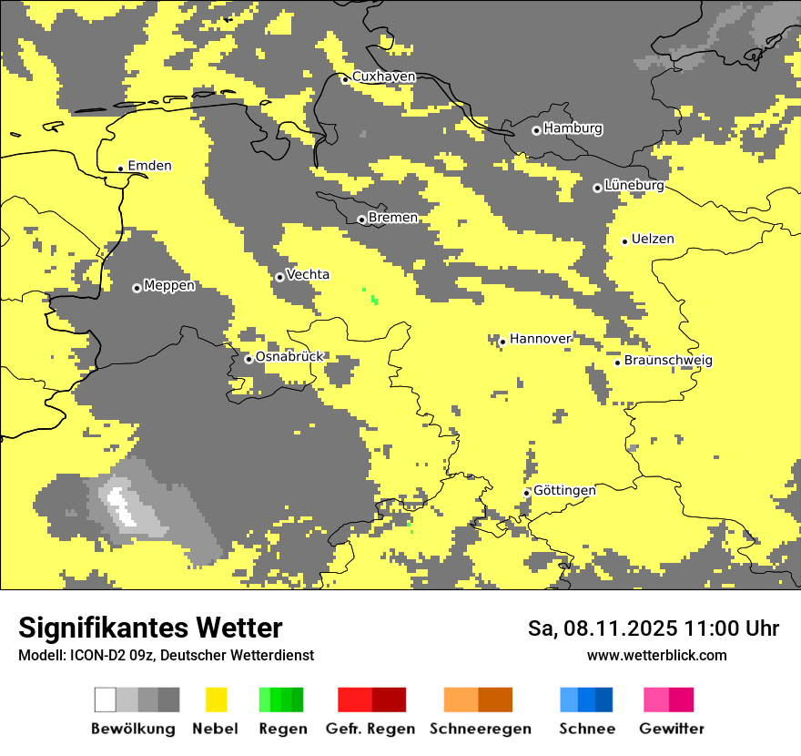Modellkarten Signifikantes Wetter