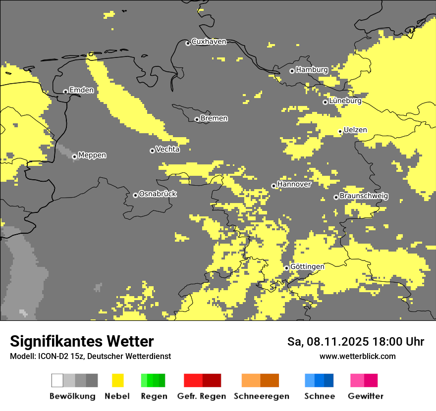 Modellkarten Signifikantes Wetter