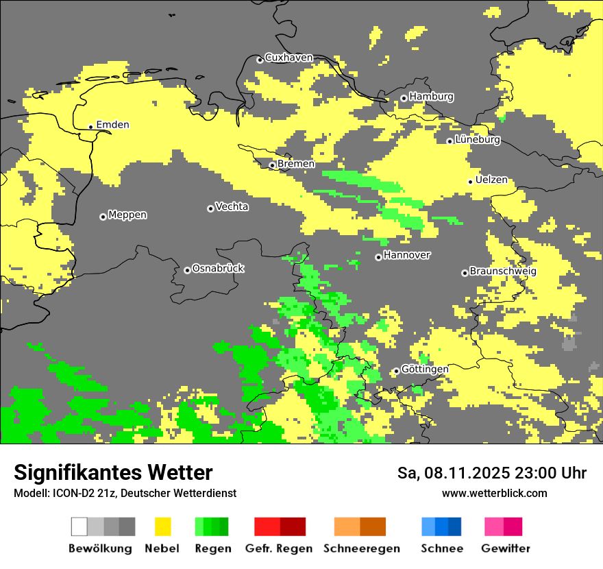 Modellkarten Signifikantes Wetter