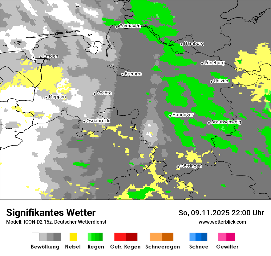 Modellkarten Signifikantes Wetter