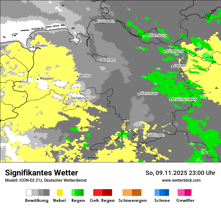 Modellkarten Signifikantes Wetter