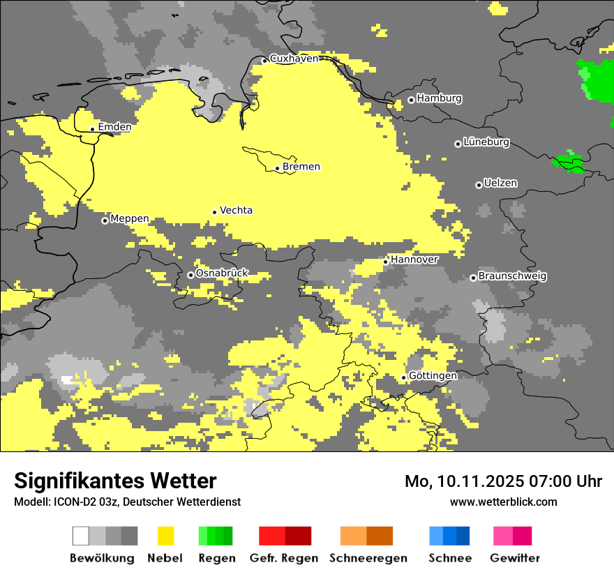 Modellkarten Signifikantes Wetter