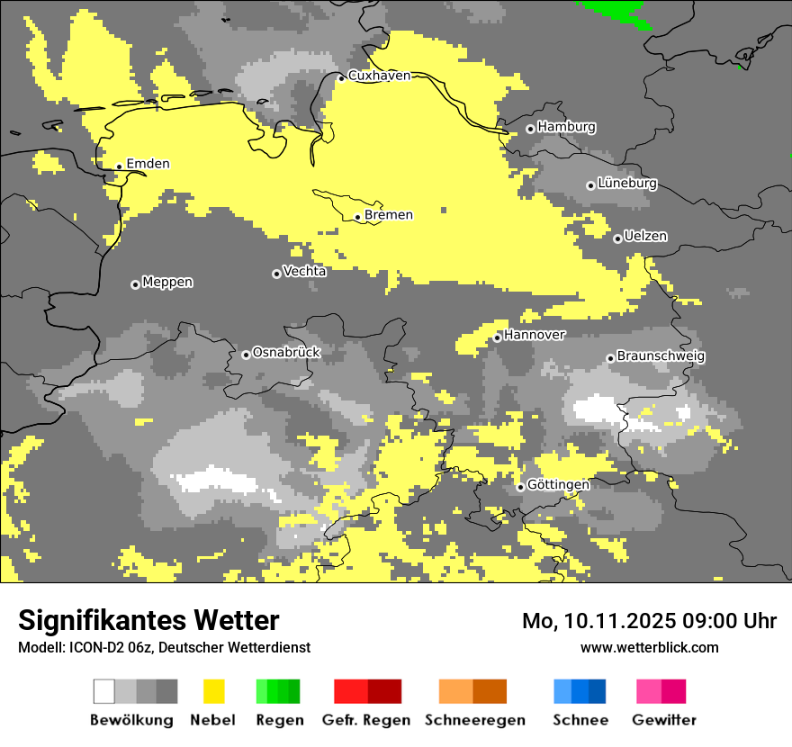 Modellkarten Signifikantes Wetter