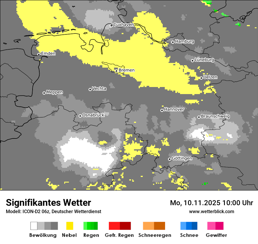 Modellkarten Signifikantes Wetter