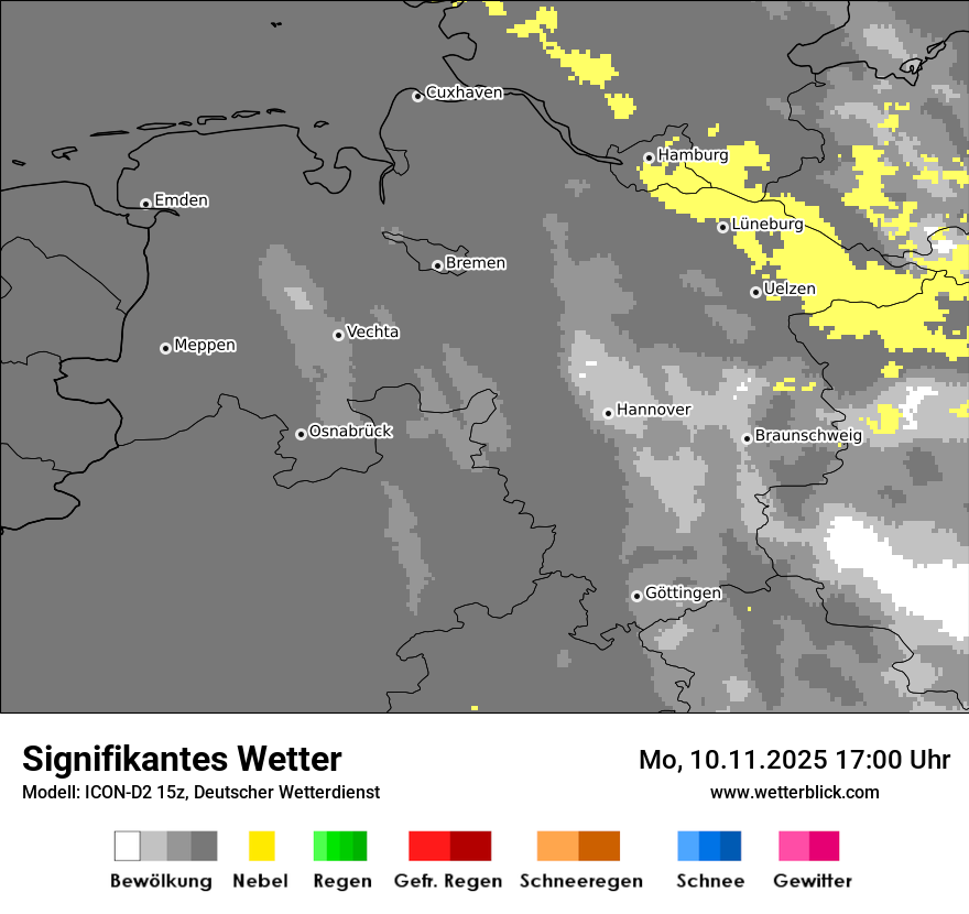 Modellkarten Signifikantes Wetter