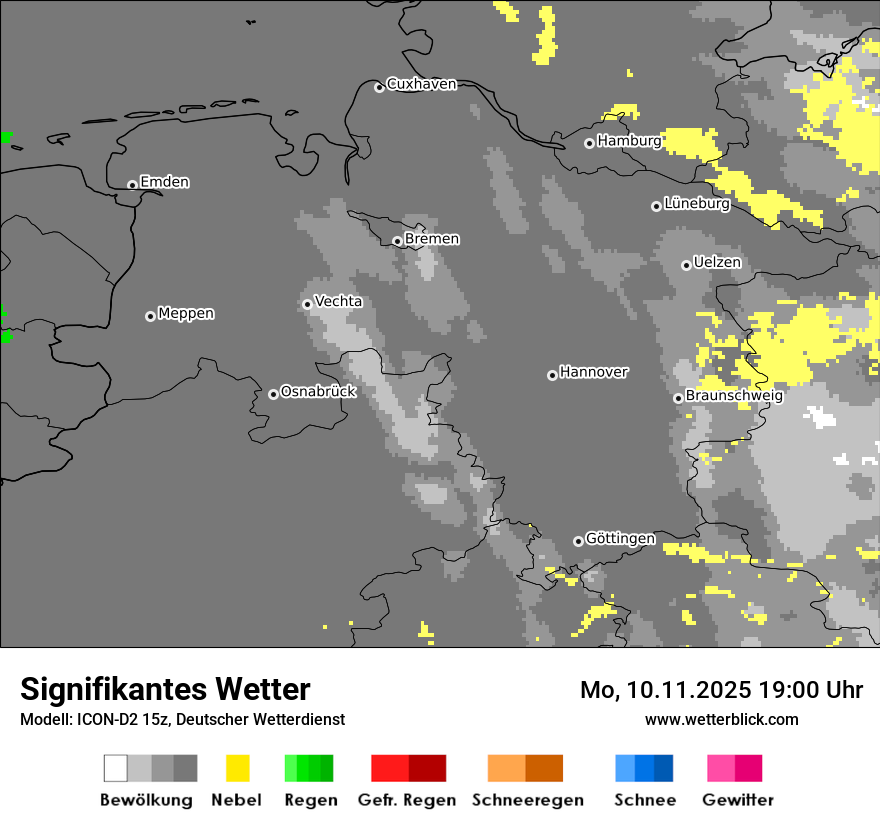 Modellkarten Signifikantes Wetter