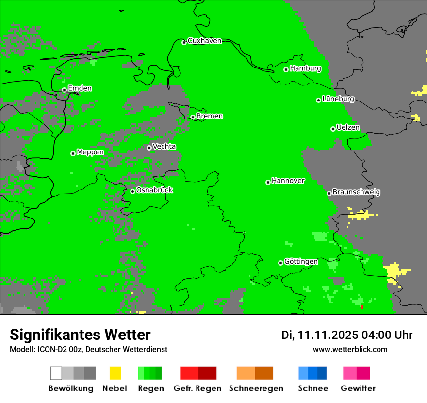 Modellkarten Signifikantes Wetter