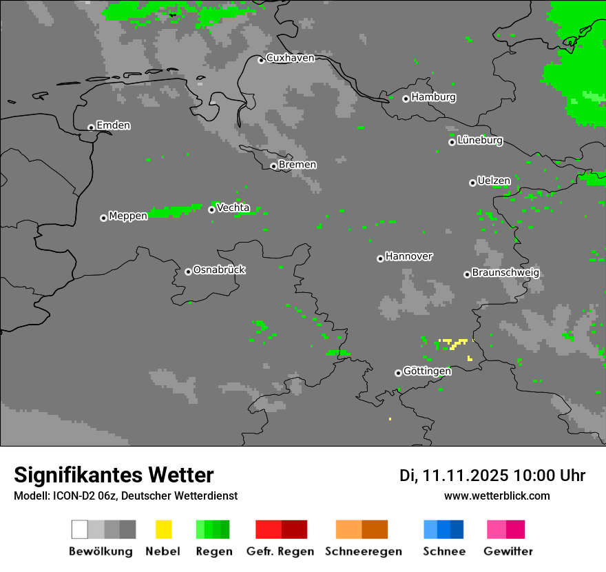 Modellkarten Signifikantes Wetter