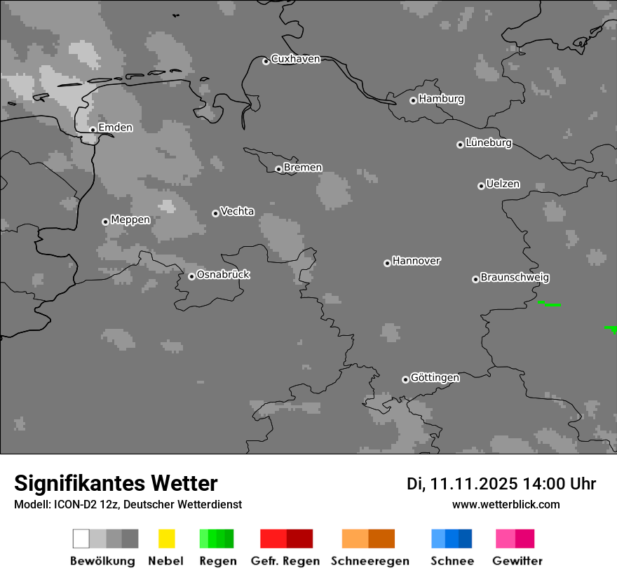 Modellkarten Signifikantes Wetter