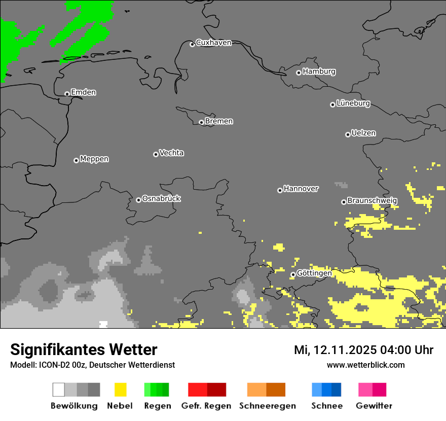 Modellkarten Signifikantes Wetter