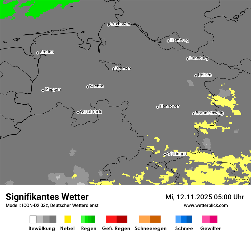 Modellkarten Signifikantes Wetter