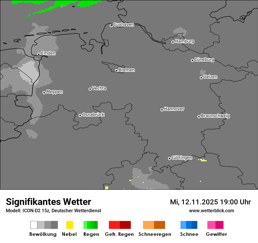 Modellkarten Signifikantes Wetter