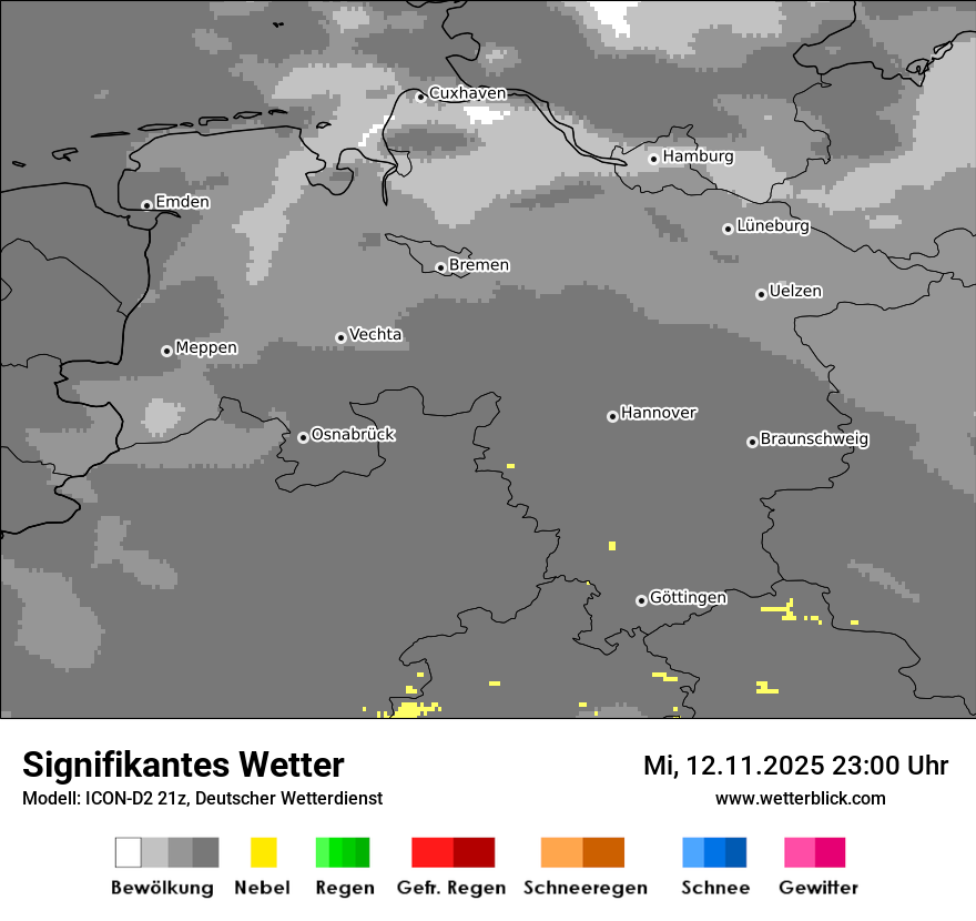 Modellkarten Signifikantes Wetter