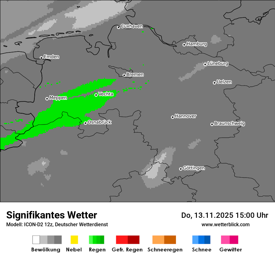 Modellkarten Signifikantes Wetter