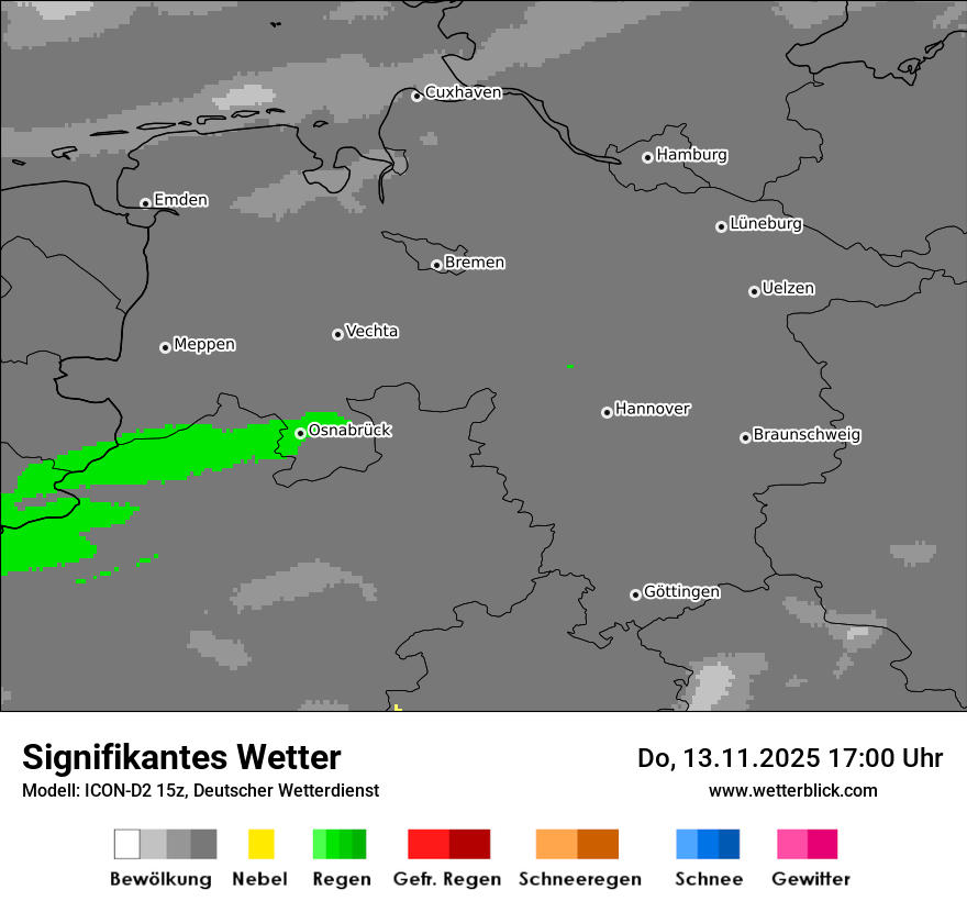 Modellkarten Signifikantes Wetter