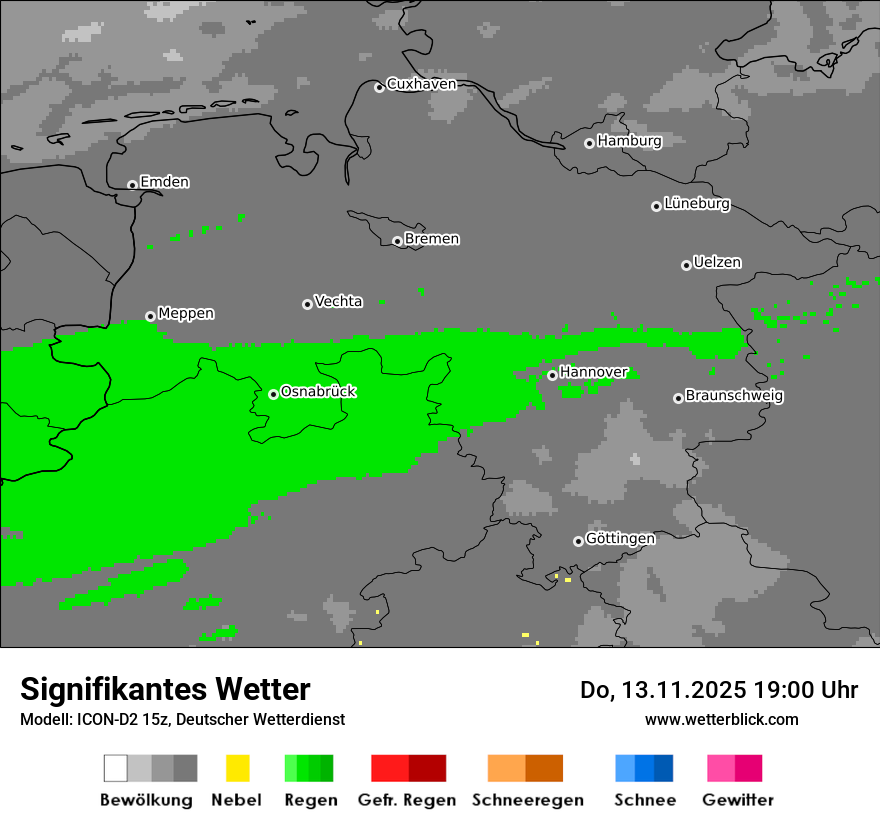 Modellkarten Signifikantes Wetter