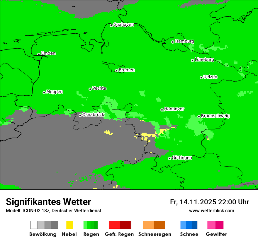 Modellkarten Signifikantes Wetter