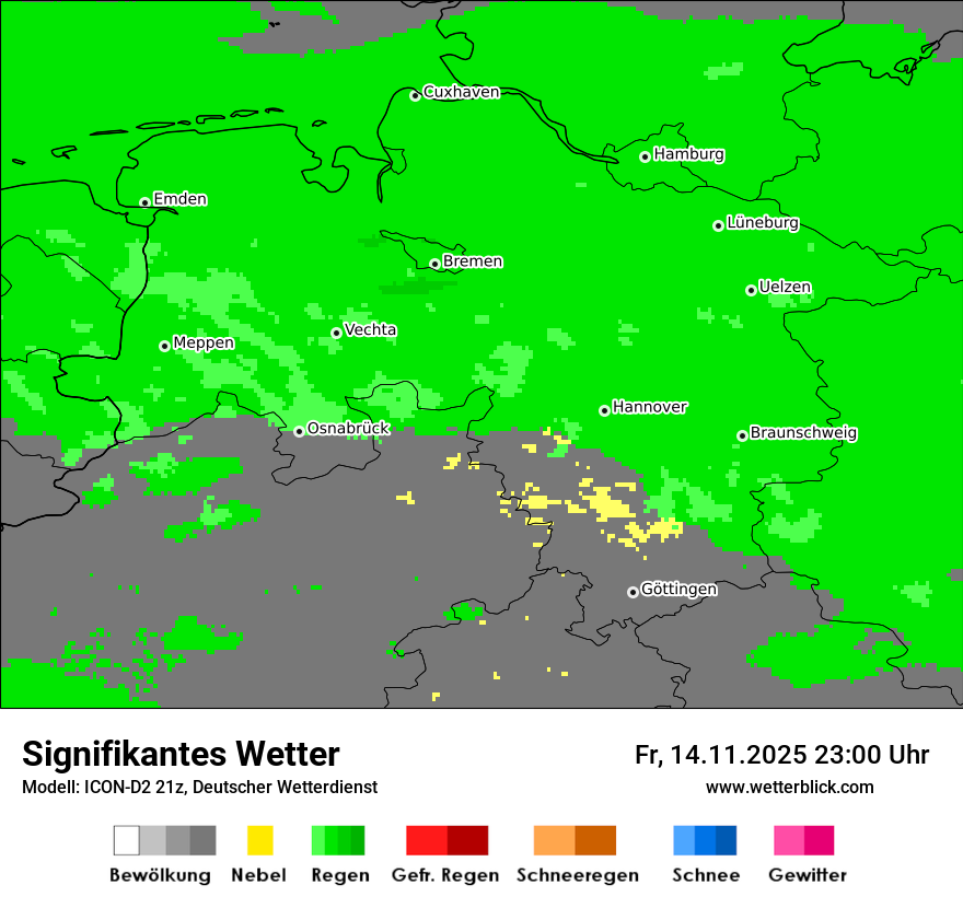 Modellkarten Signifikantes Wetter