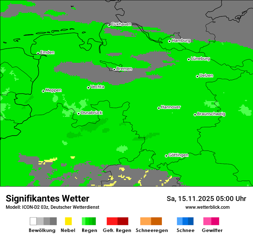 Modellkarten Signifikantes Wetter