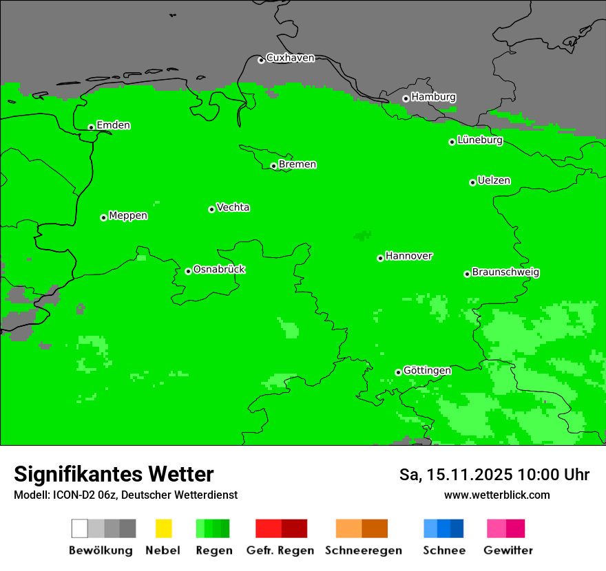 Modellkarten Signifikantes Wetter