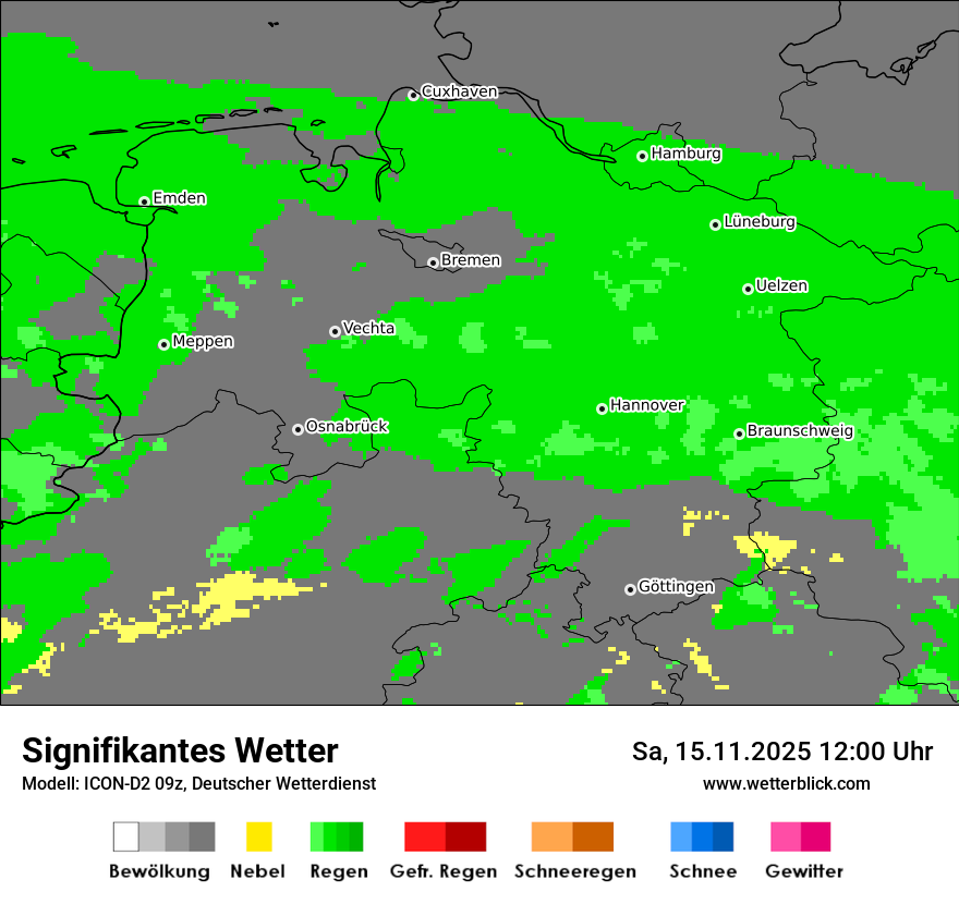 Modellkarten Signifikantes Wetter
