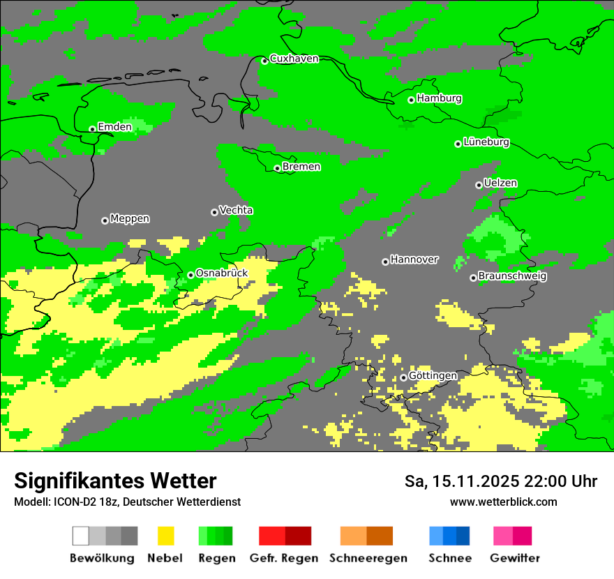 Modellkarten Signifikantes Wetter
