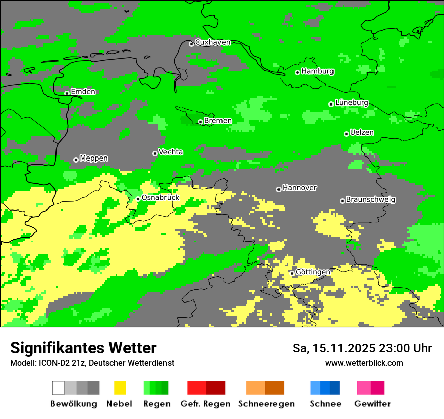 Modellkarten Signifikantes Wetter
