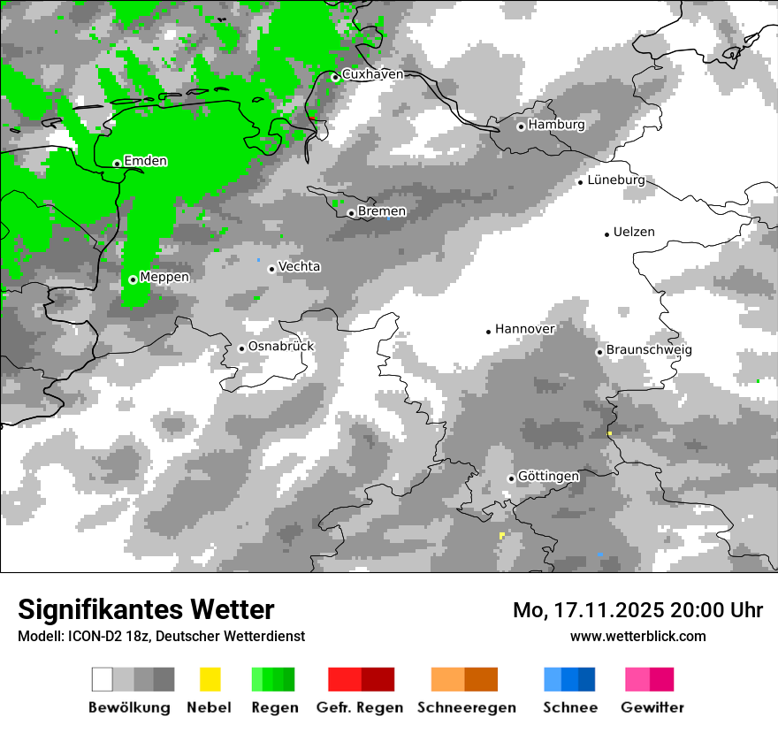 Modellkarten Signifikantes Wetter