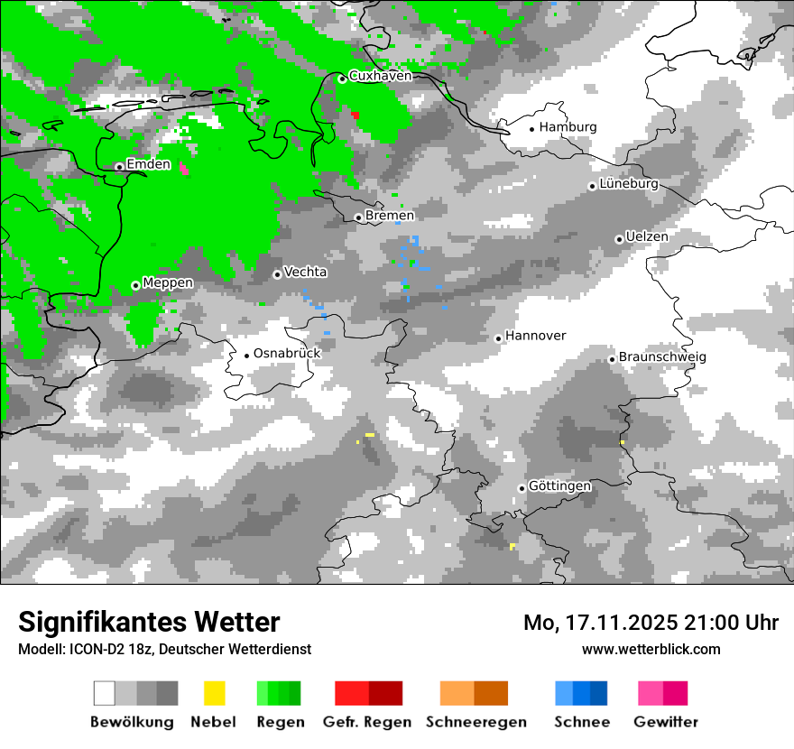 Modellkarten Signifikantes Wetter