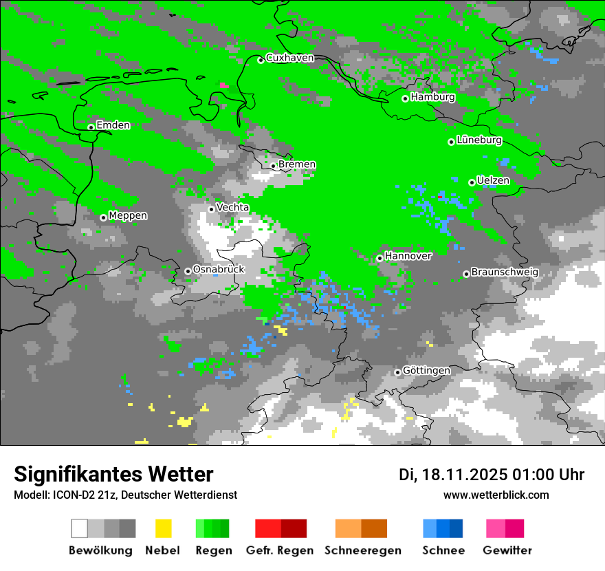 Modellkarten Signifikantes Wetter