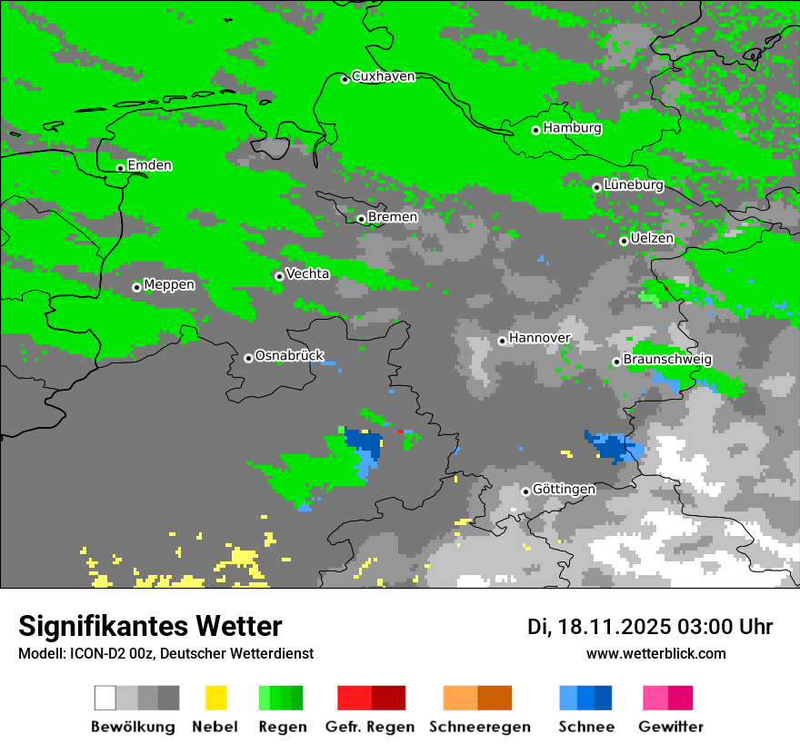 Modellkarten Signifikantes Wetter