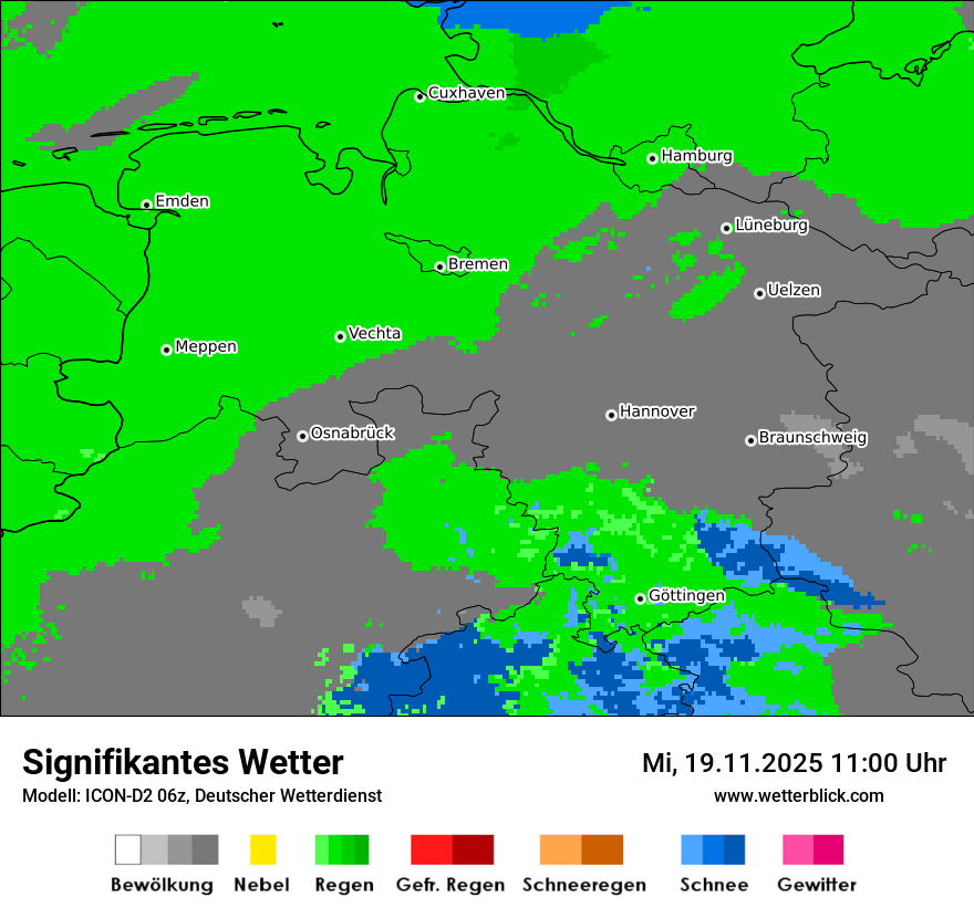 Modellkarten Signifikantes Wetter
