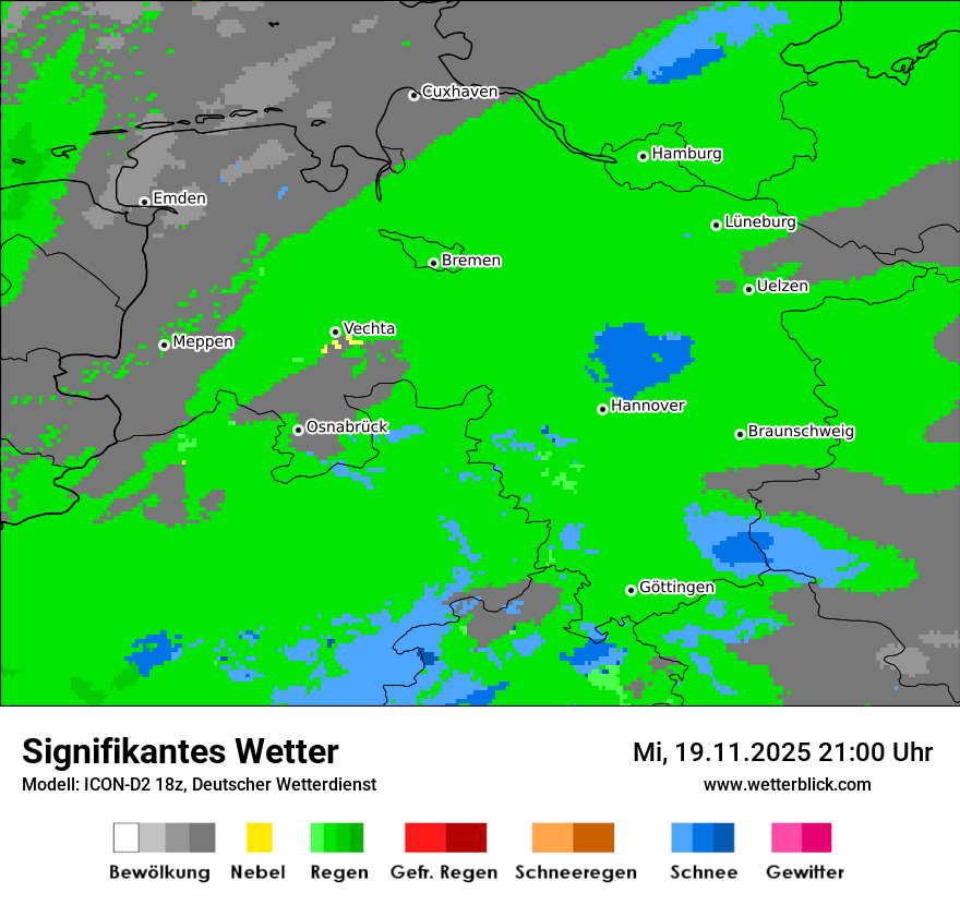 Modellkarten Signifikantes Wetter