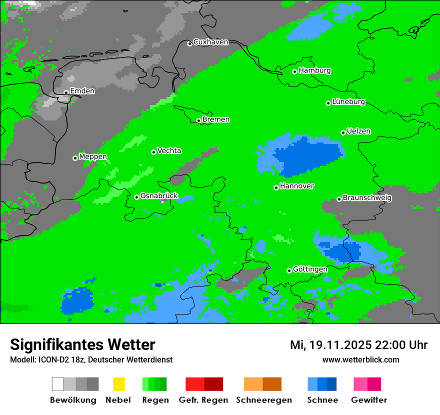 Modellkarten Signifikantes Wetter